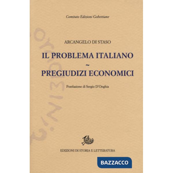 Problema italiano-Pregiudizi economici (Il)