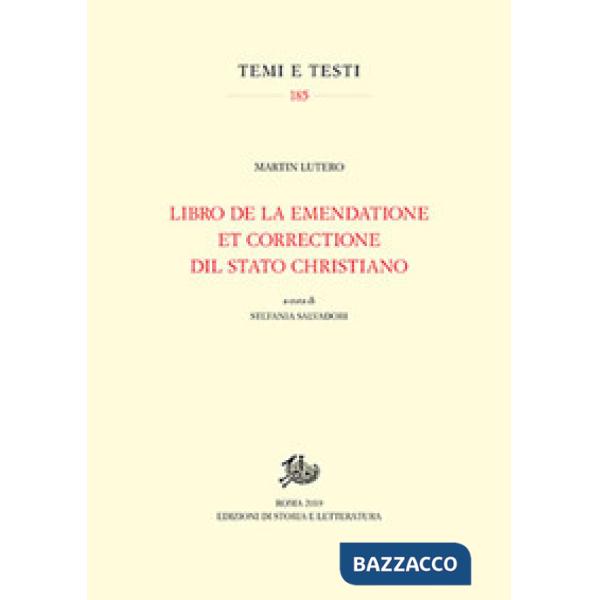 Libro de la emendatione et correctione dil Stato christiano