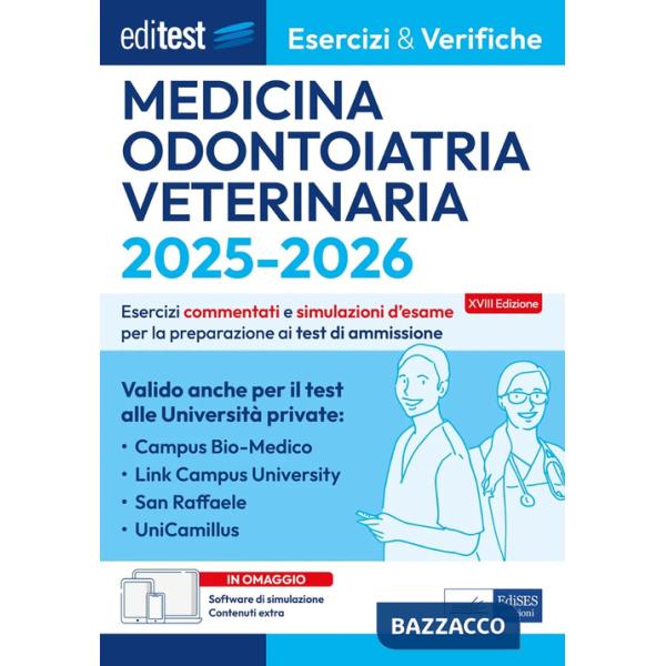 Editest Medicina, Odontoiatria, Veterinaria. Esercizi & Verifiche E&V 1. Con software di simulazione
