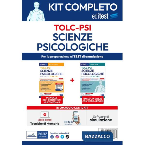 EdiTEST. Kit completo scienze psicologiche. Con software di simulazione. Con video-corso