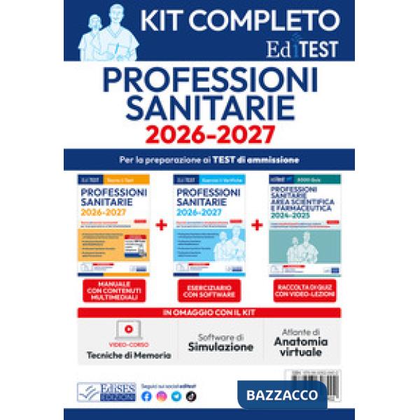 EdiTest. Kit test professioni sanitarie completo. Con software di simulazione