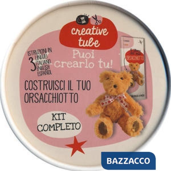 Costruisci il tuo orsacchiotto. Creative tube. Ediz. italiana, inglese e spagnola. Con gadget