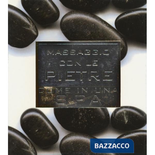 Massaggio con le pietre come in una spa. Con gadget