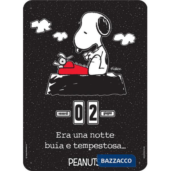 Peanuts. Era una notte... Black. Calendario perpetuo