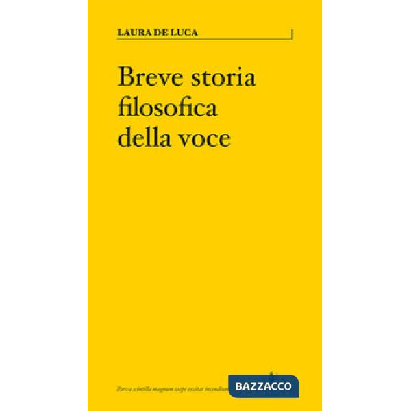 Breve storia filosofica della voce