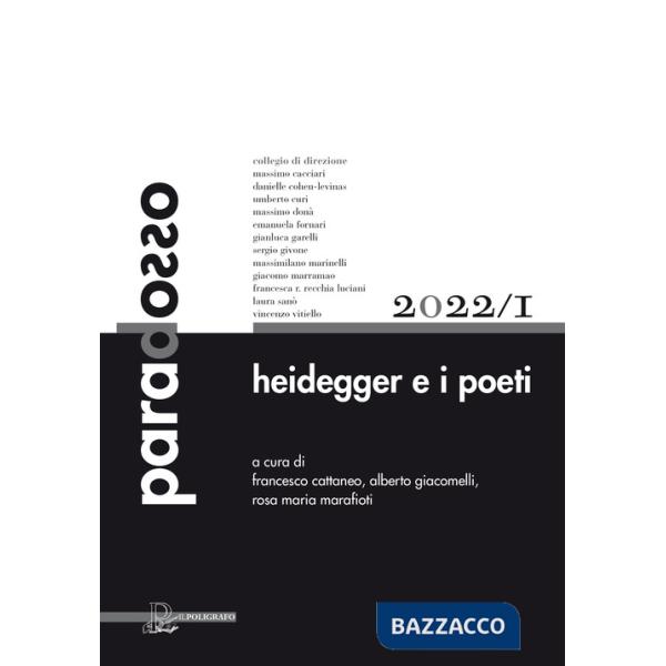 Paradosso. Rivista di filosofia (2022). Vol. 1: Heidegger e i poeti