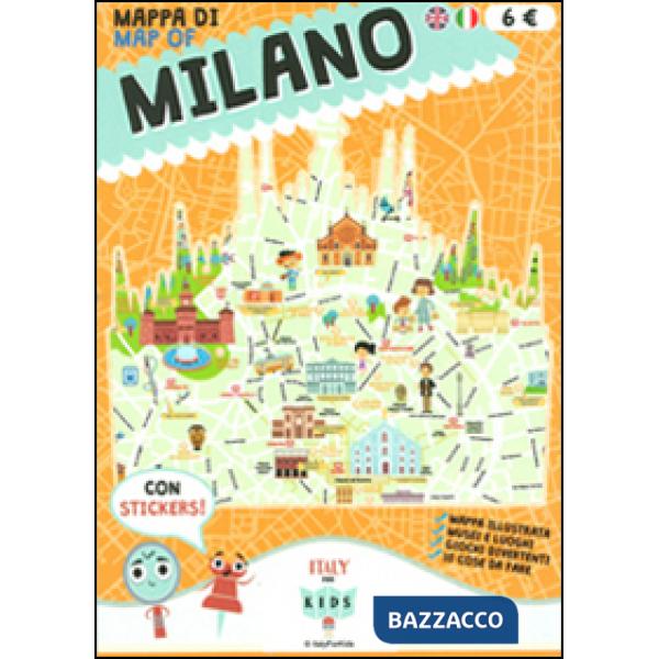 Mappa di Milano illustrata. Ediz. italiana e inglese