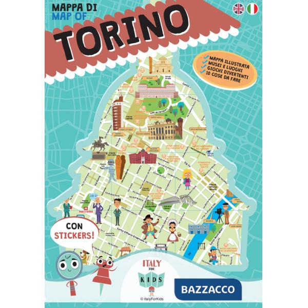 Mappa di Torino illustrata