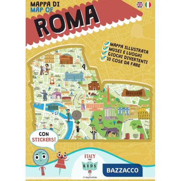 Mappa di Roma illustrata. Ediz. multilingue