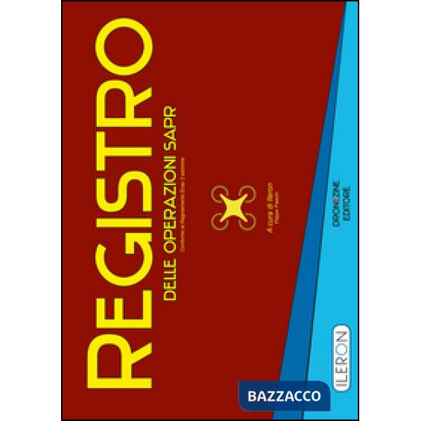 Registro delle operazioni SAPR conforme al regolamento