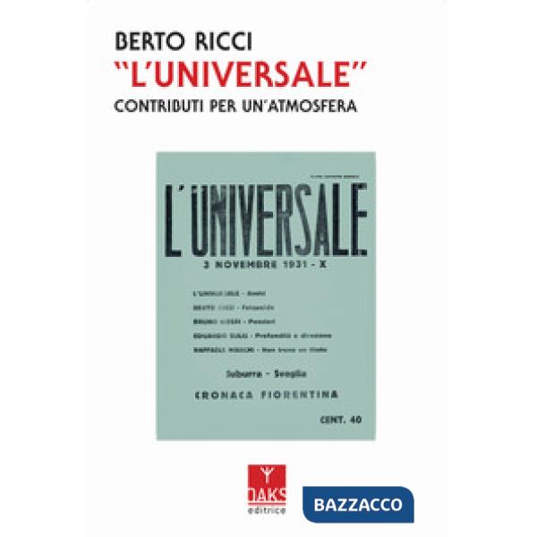Universale». Contributi per un'atmosfera («L')