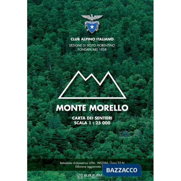 Monte Morello. Carta dei sentieri. Scala 1:25.000