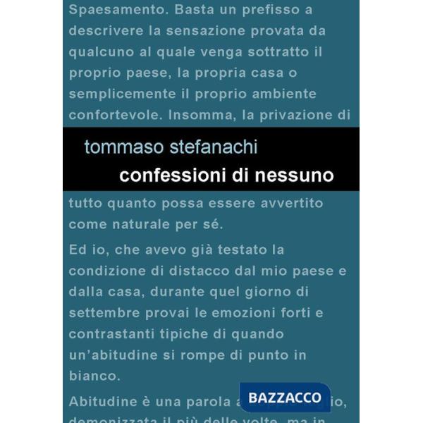 Confessioni di nessuno