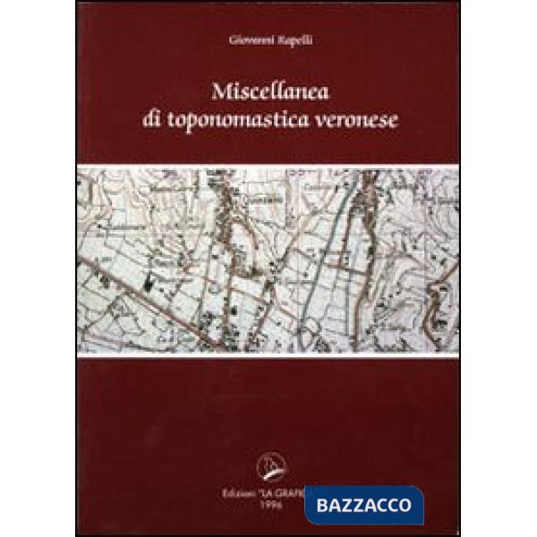 Miscellanea di toponomastica veronese