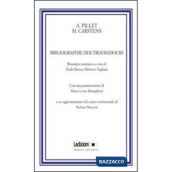 Bibliographie der troubadours