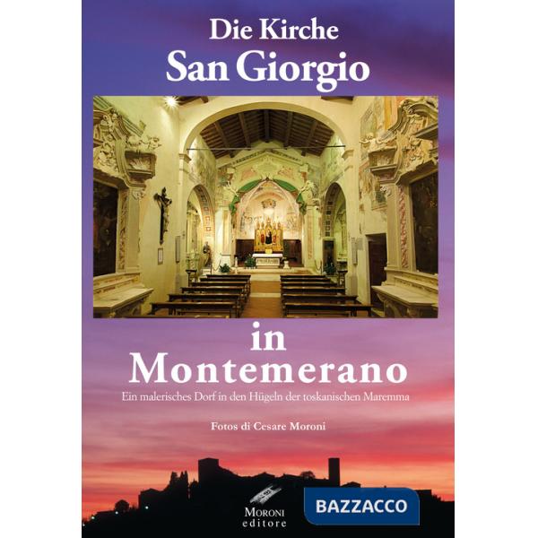 Kirche San Giorgio in Montemerano. Ein malerisches dorf in den hügeln der Toskanischen maremma (Die)