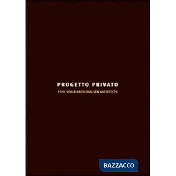 Progetto privato. Ediz. italiana e inglese