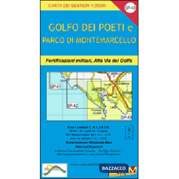 SP 43 Golfo dei Poeti, La Spezia, Lerici, Bocca di Magra, Portovenere 1:25.000