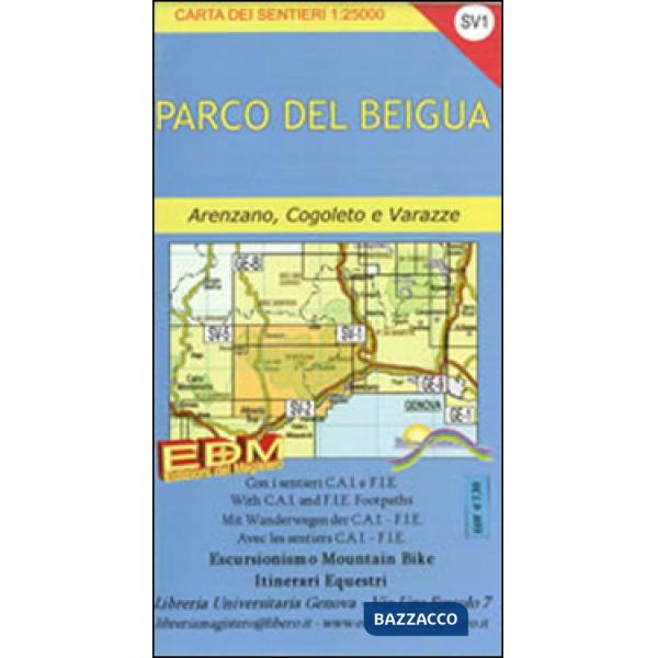 SV-1 parco del Beigua. Carte dei sentieri di Liguria