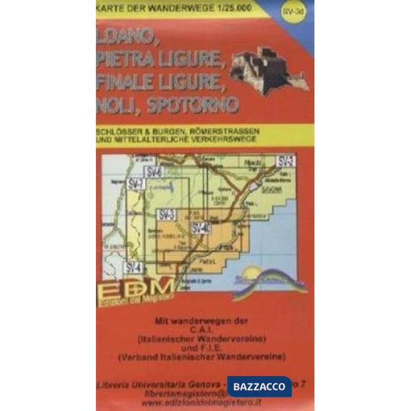 SV-3 Spotorno Noli castelli blu. Carte dei sentieri di Liguria