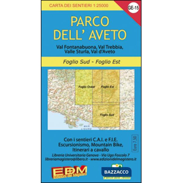 GE 15 Parco dell'Aveto foglio Est e Sud 1:25.000