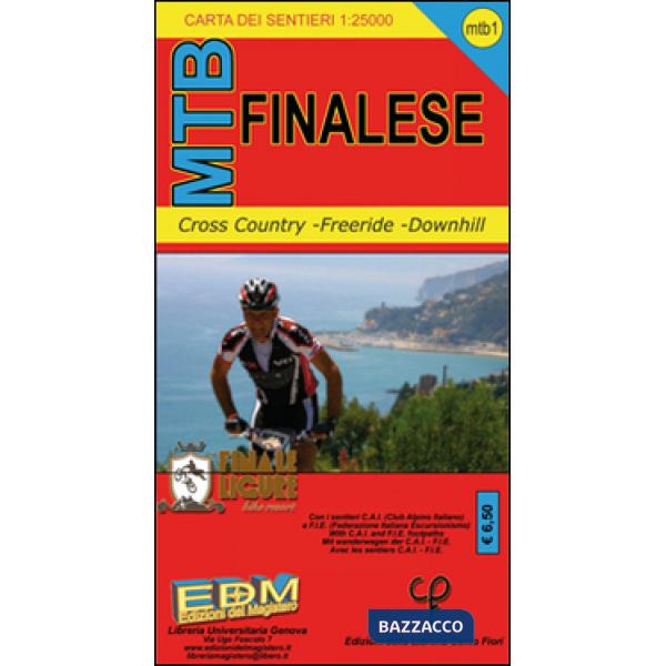 MTB-1 Finalese. Carte dei sentieri di Liguria per mountain bike MTB VTT