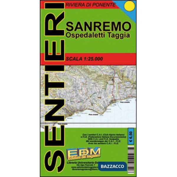 IMS-1 Sanremo sentieri. Carte dei sentieri di Liguria