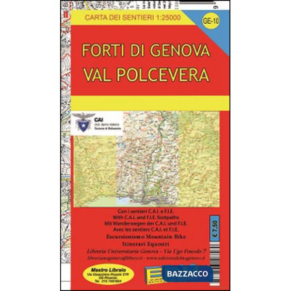 Ge-10 Valpolcevera. Carte dei sentieri di Liguria