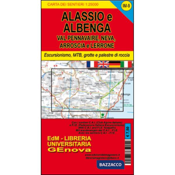 Im9 valli Neva, Pennavaire, Arroscia e Lerrone. Carta dei sentieri di Liguria