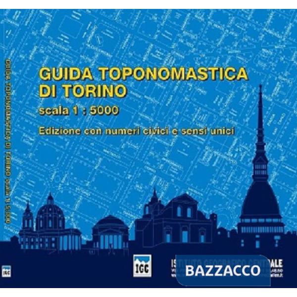 Guida toponomastica di Torino con numeri civici e sensi unici 1:5.000