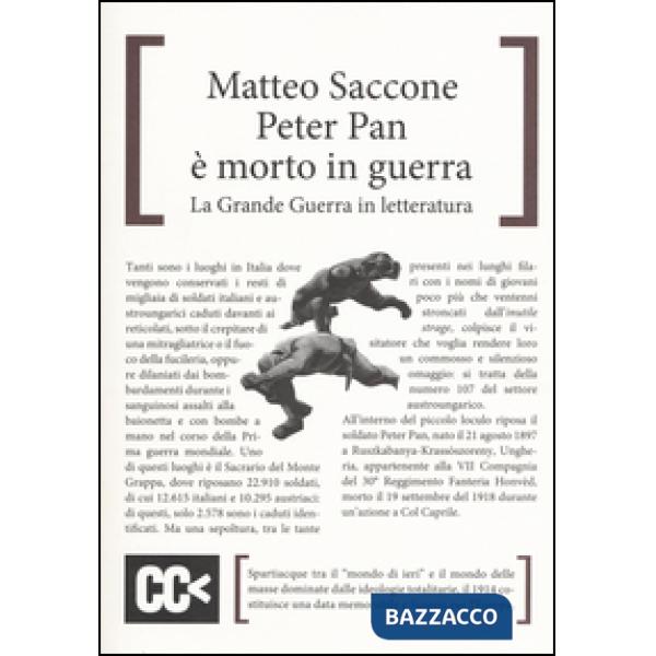 Peter Pan è morto in guerra. La grande guerra in letteratura