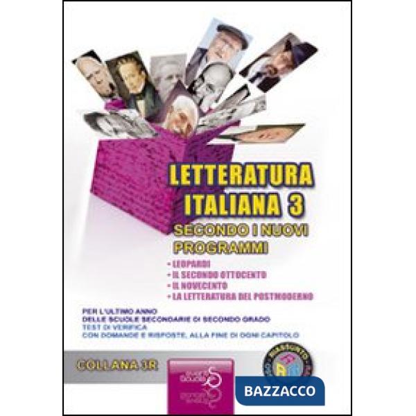 SINTESI DI LETTERATURA ITALIANA 3 SECONDO I NUOVI PROGRAMMI. PER L'ULTIMO ANNO DELLE SCUOLE SECONDARIE DI