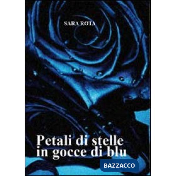 Petali di stelle in gocce blu