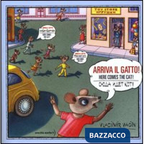 Arriva il gatto! Con poster. Ediz. italiana, russa e inglese