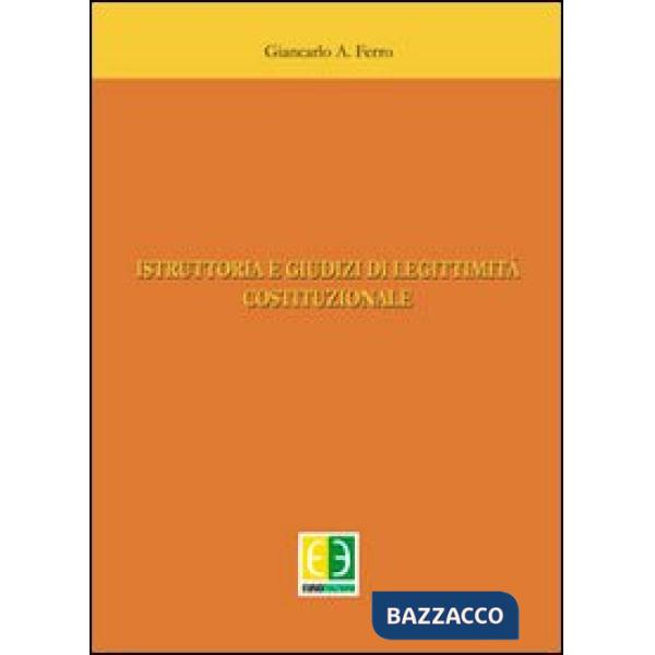 Istruttoria e giudizi di legittimità costituzionale