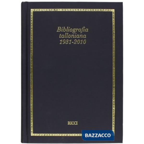 Bibliografia talloniana 1931-2010