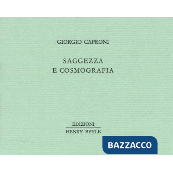Saggezza e cosmografia