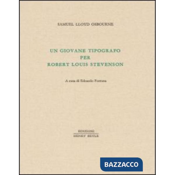 Giovane tipografo per Robert Luis Stevenson (Un)