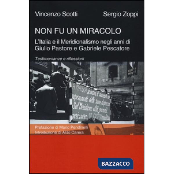 Non fu un miracolo: l'Italia e il Meridionalismo negli anni di Giulio Pastore e 