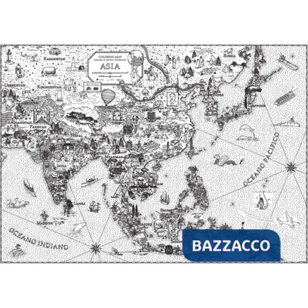 Asia. Coloring maps