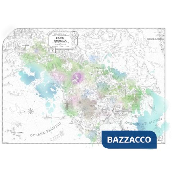 Nord America. Coloring maps