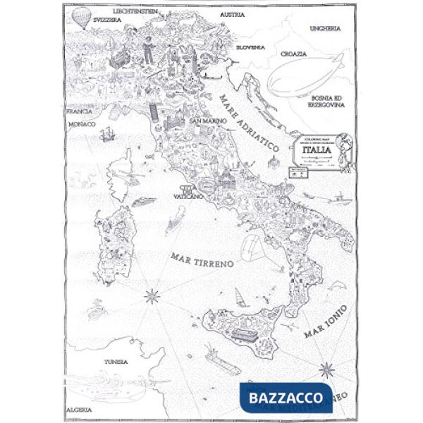 Italia. Coloring maps. Ediz. illustrata