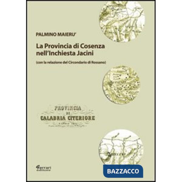 Provincia di Cosenza nell'inchiesta Jacini (La)