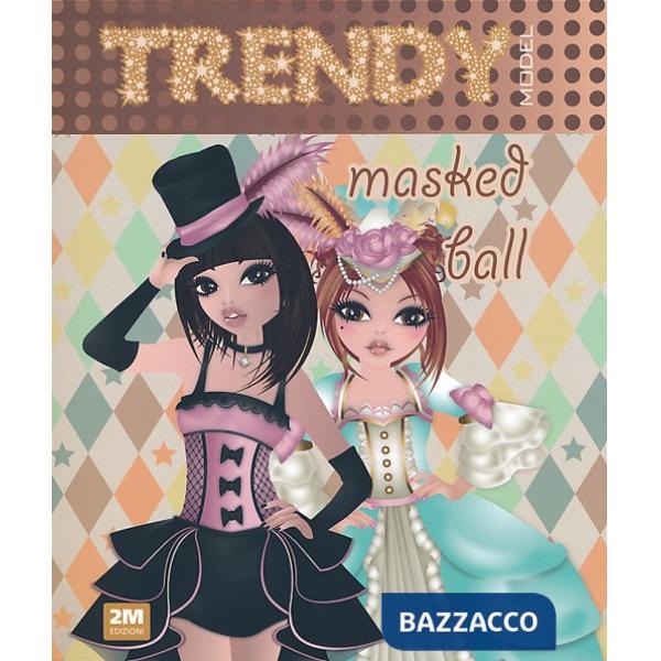 Trendy model masked ball. Con gadget