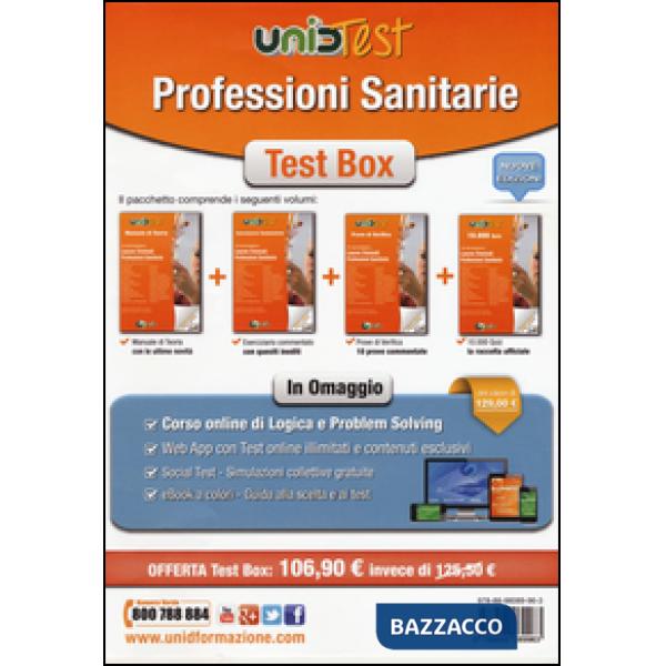 Test box professioni sanitarie: Manuale di teoria-Eserciziario commentato-Prove 