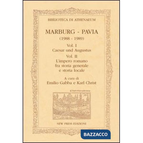 Marburg-Pavia (1988-1989). Ediz. italiana e tedesca