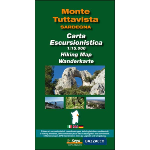 Cartina escursionistica Monte Tuttavista 1:15000