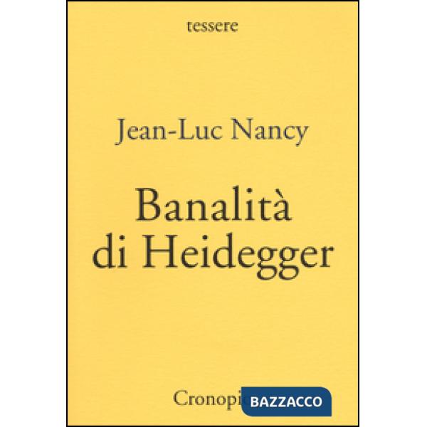 Banalità di Heidegger