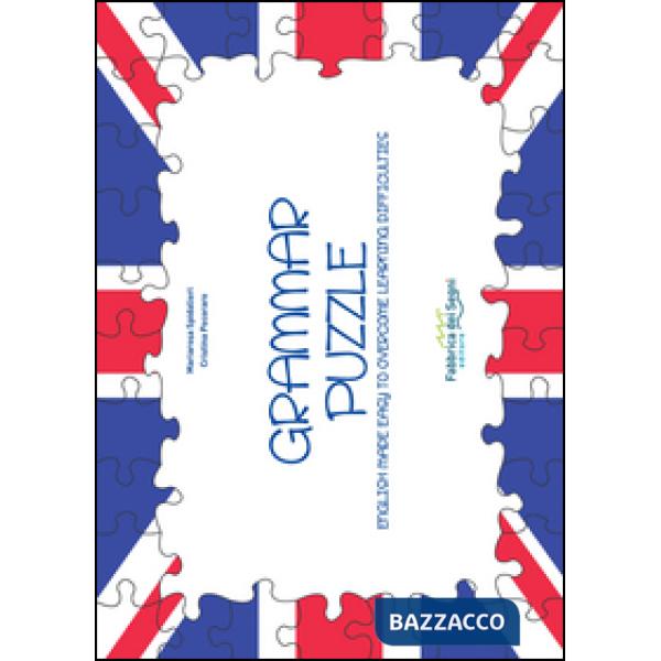 Grammar puzzle. English made easy to overcome learning difficulties