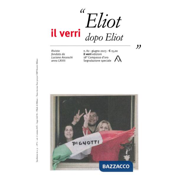 Verri (Il). Vol. 82: Eliot dopo Eliot